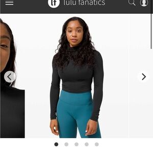 Lululemon All Aligned Mock Neck Long Sleeve Size 8